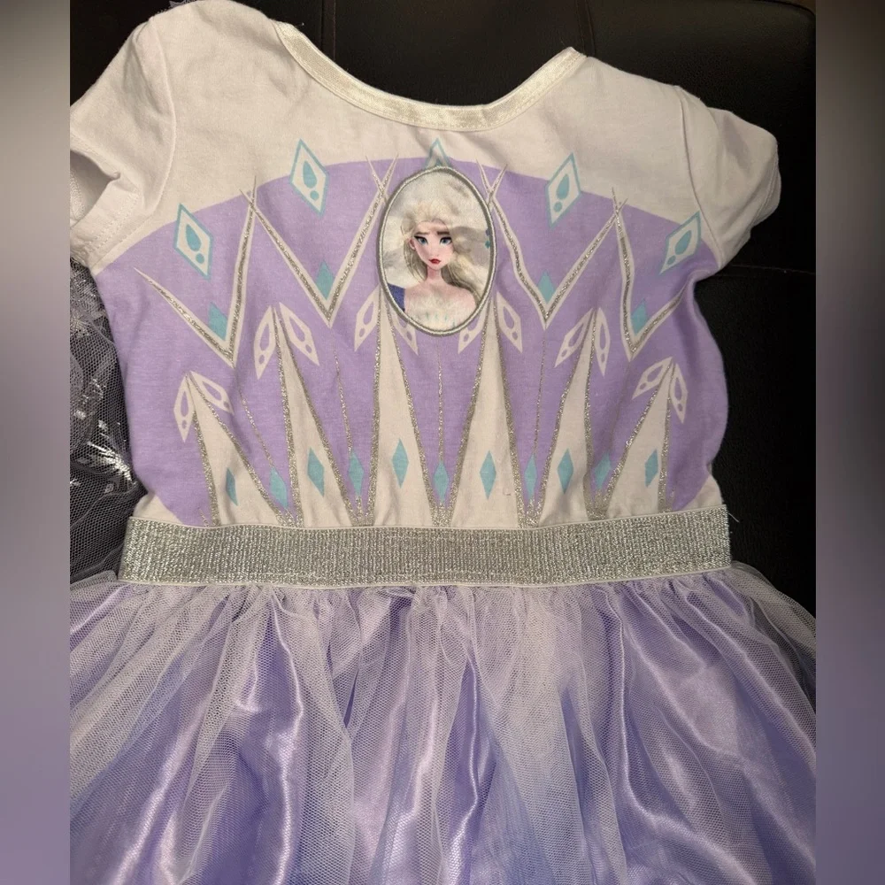 ❄️Disney Frozen Princess Anna Elsa Girls Gown - Picture 3 of 7